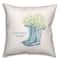 Bloomgrow Your Roots Boots 18" x 18" Throw Pillow